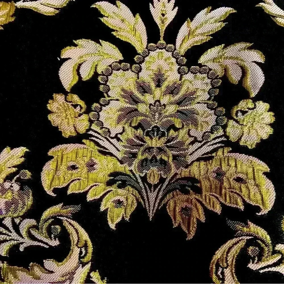 The Children's Place Dress Size 14 Black Gold Fit & Flare Asymmetrical Hem Party - Picture 8 of 10